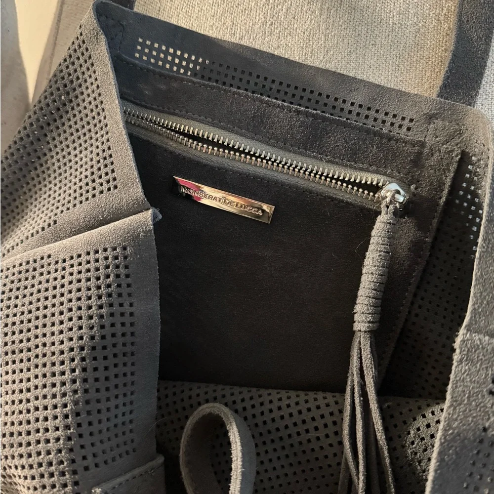 Monserat De Lucca - Orado Womens Perforated Suede Tot - Picture 2 of 4